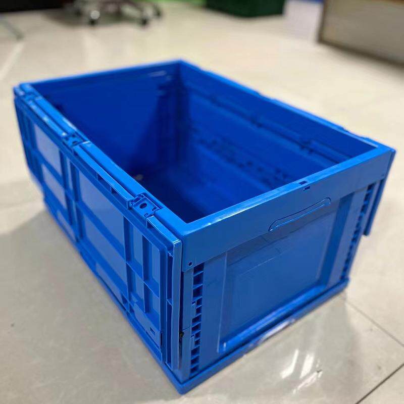 折叠箱子塑料箱盒加厚长方形带有盖周转箱储物箱整理箱物流收纳箱