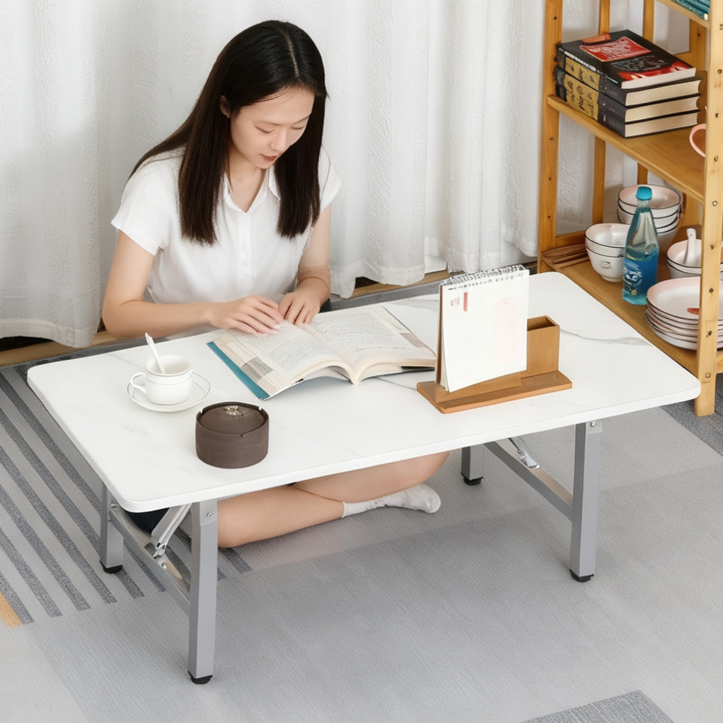 柔通炕上桌可折叠床上懒人桌