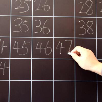 青华新课标30306008301小学数学教具百数表磁性坐标格子图黑板贴