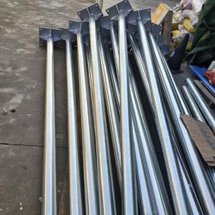 厂家供应交通指示牌立杆 路标牌单立柱标杆 可定法兰厚度