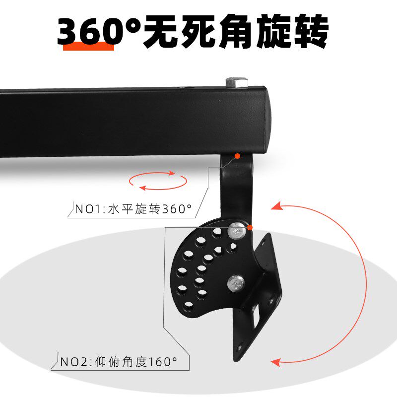 音箱挂架壁挂吊架加长加厚旋转音响支架卡扣便携专业卡包音箱托架