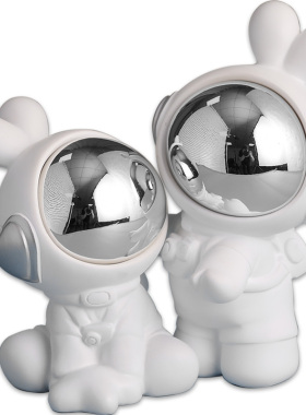 兔子摆件书柜书挡家居客厅酒柜装饰品治愈系小物件情人节情侣礼物