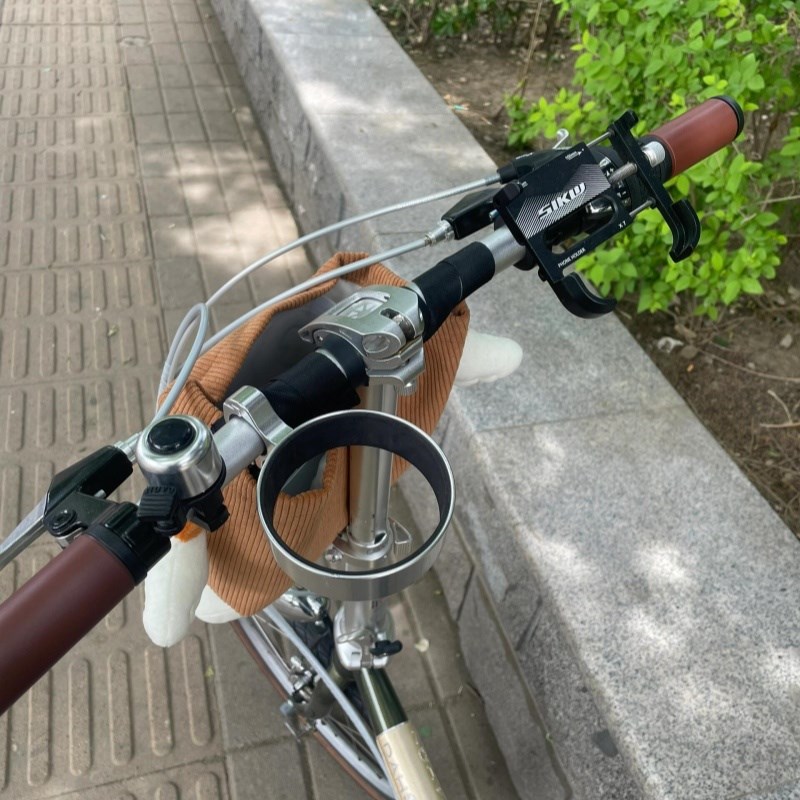 卡通小布折叠自行车挂包大眼睛前置车筐女生大容量通用骑行装备