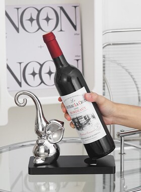 简约大象红酒托酒架托置物架客厅酒柜电视柜餐边柜摆件