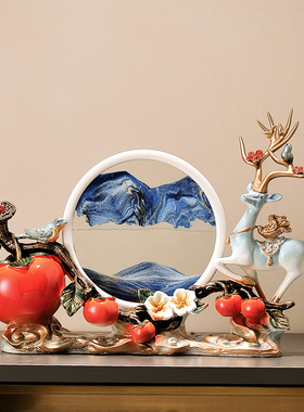 2023新款创意麋鹿摆件 家用客厅 入宅新居玄关酒柜礼品