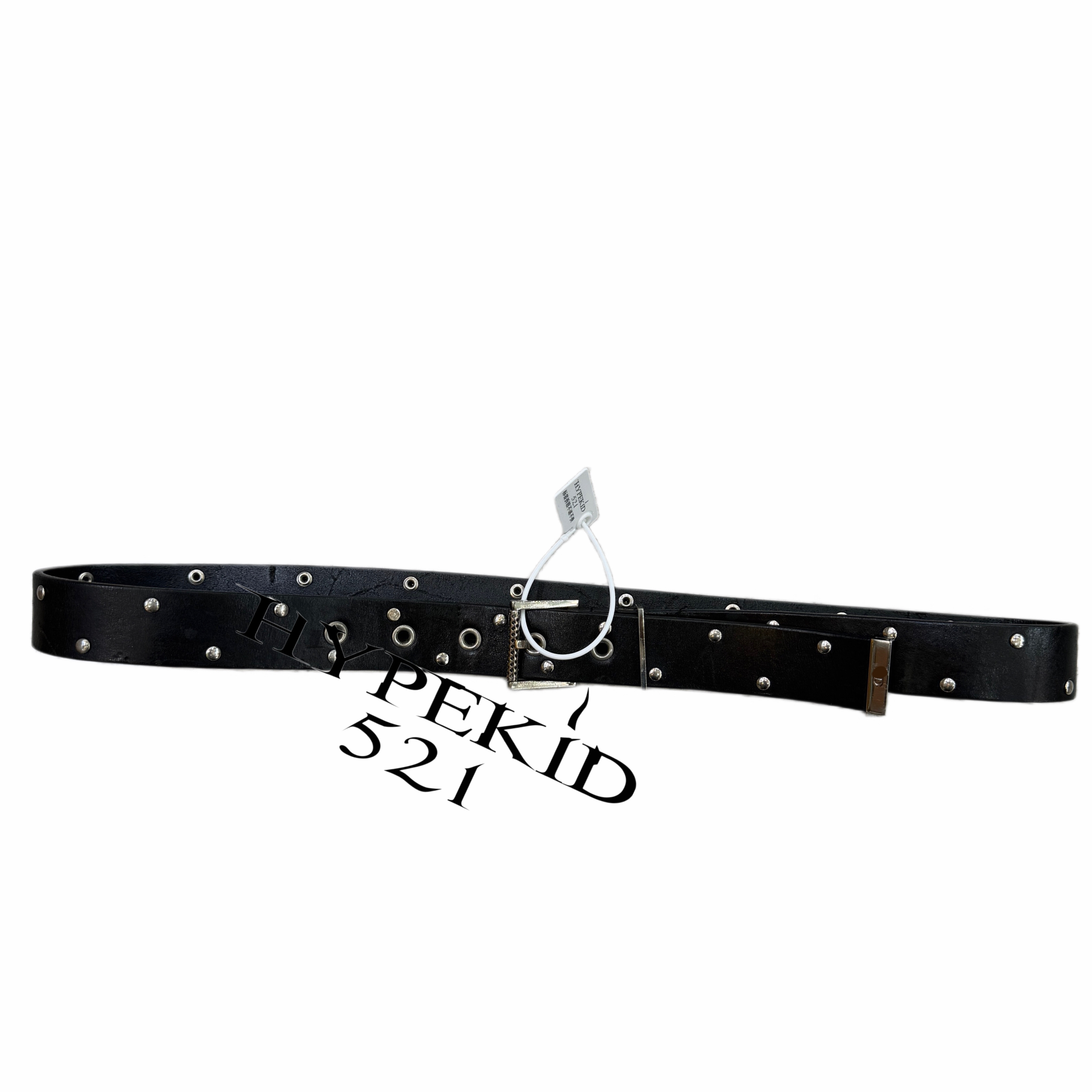 thumbnail for [In Stock] Independent Homme 04 American Fashion Style Top Grade Cow Tree Paste Archive Rivet Belt Belt