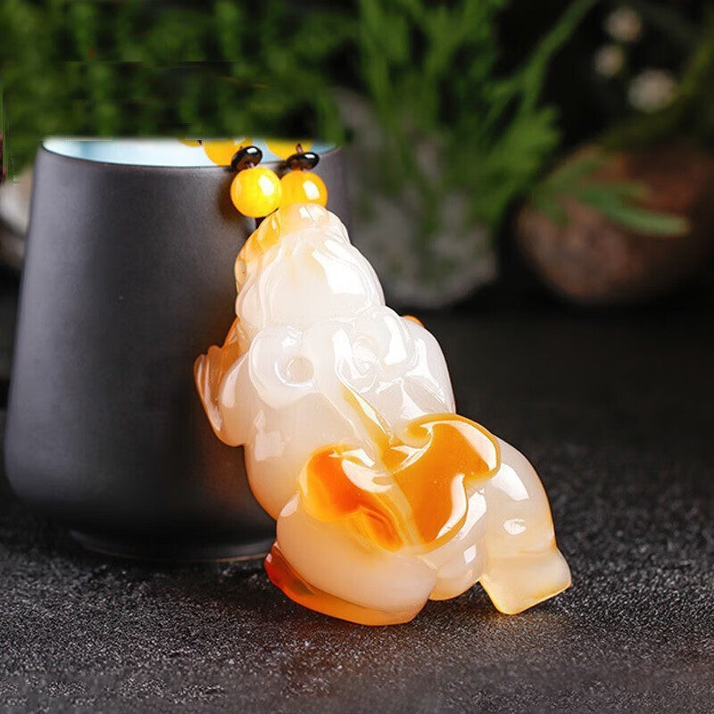 手把玩如意貔貅玉石手把件挂件文玩玉髓男士玉手玩件