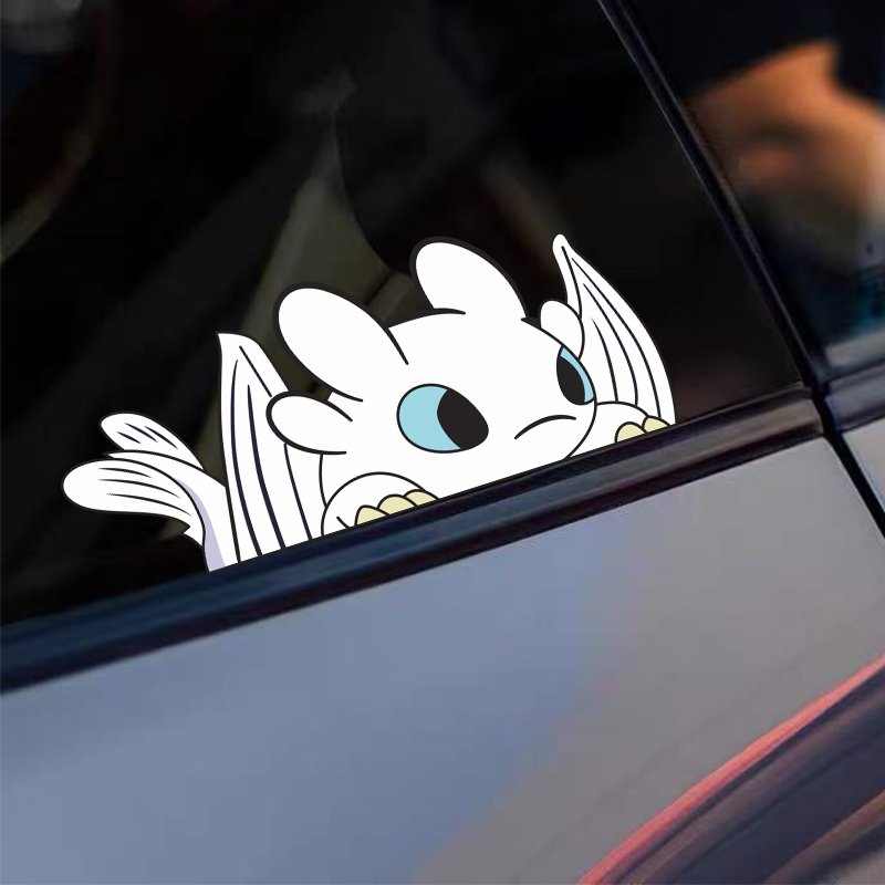 夜煞龙无牙仔贴纸划痕遮挡装饰贴