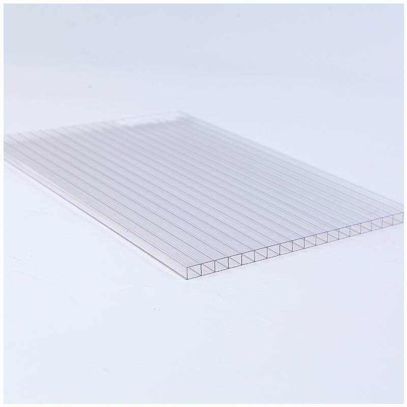 透明PC阳光板双层中空板温室大棚遮阳雨棚彩色定制阳光板耐力板