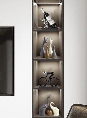 轻奢酒柜摆件家居电视柜餐边柜装饰品客厅玄关高级感新款摆设