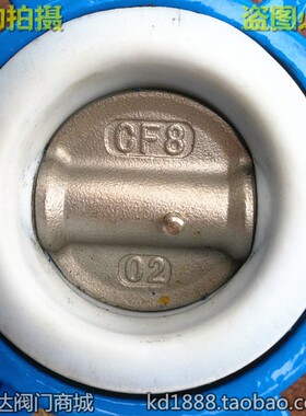 304不锈钢气动对夹式蝶阀配件快装通风粉尘衬胶四氟DN6580100150