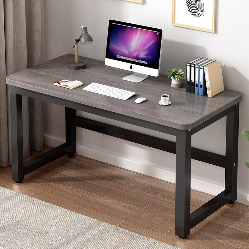 电脑桌台式简易书桌小户型学习桌家用圆角小桌子租房长方形办公桌