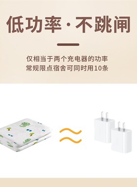 2024新e款电热毯单人电褥子家用学生宿舍专用小功率小型安全智能