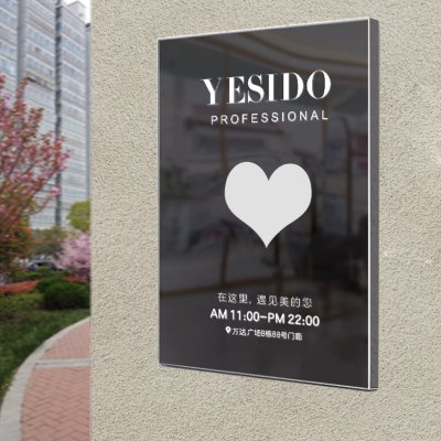 网红创意招牌定制j 不锈钢镜面广告牌加工 户外uv铜牌门牌牌匾定