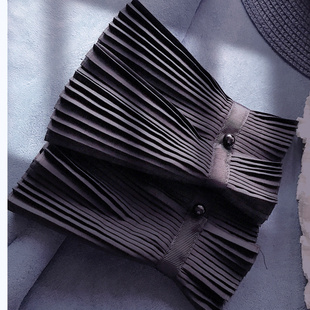 假袖子女假袖口装饰袖头假手袖子拼接风琴百褶手套半截短接袖秋冬