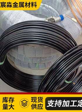 包塑紫铜管R410A空调铜管TP2紫铜管黑色PVC包塑铜管覆塑铜管