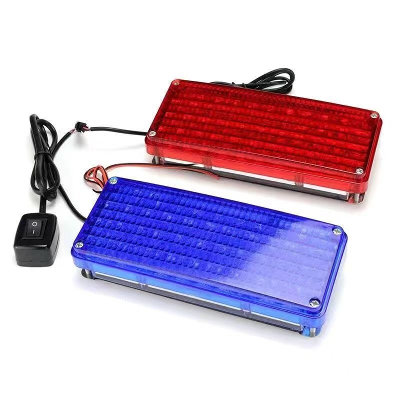 高亮岗亭爆闪灯led警示灯一拖二治安亭双色灯220V12V24V