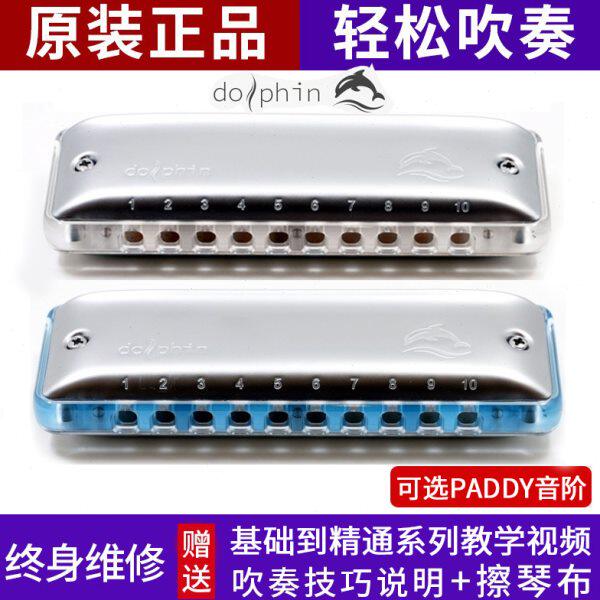 园园同款Boogieman新款海豚十孔布鲁斯蓝调10孔口琴PADDY音阶口琴 - 实物图