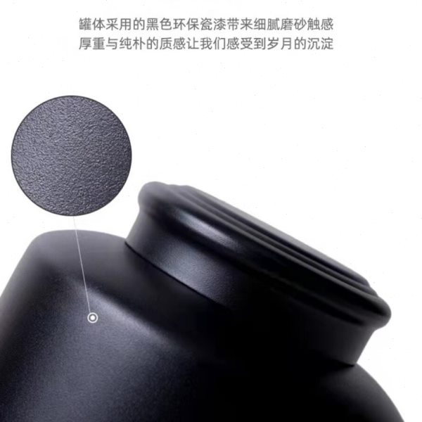 铸铁罐茶叶散茶包装罐生铁罐圆形罐磨砂茶叶罐包装罐有大中小号罐