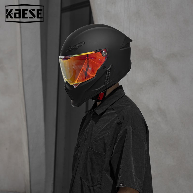 摩托车头盔全盔四季通用复古男仿赛街车骑行跑盔女机车骑行安全帽