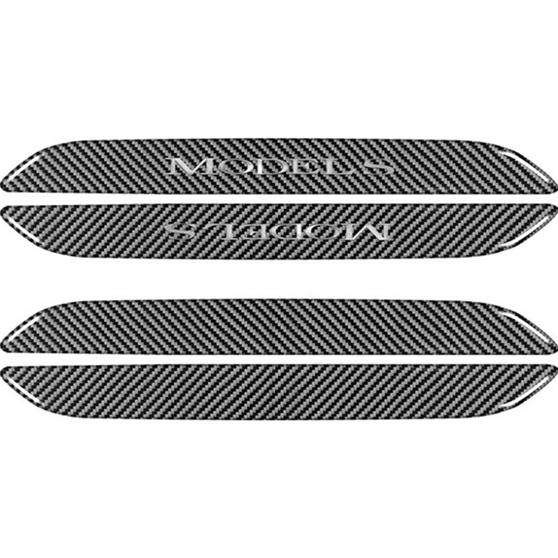 适用于特斯拉 ModelS碳纤维门槛条迎宾踏板装饰内饰改装运动配件