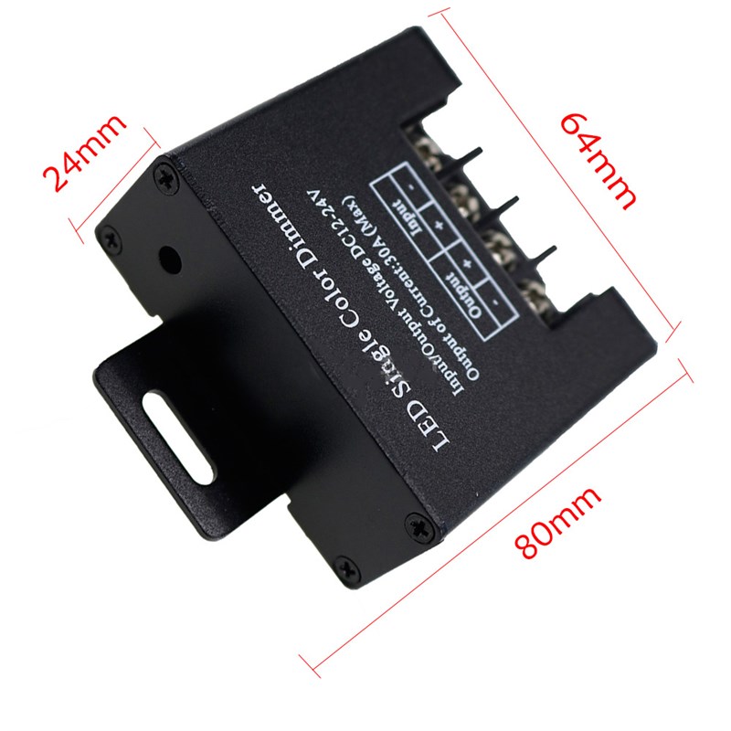 led遥控调光控制器12v24v灯带亮度调节开关单色灯箱发光字调亮度