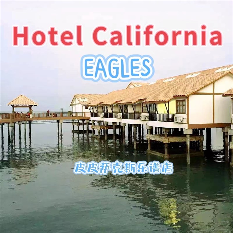 加州旅馆 萨克斯谱单簧管谱长笛谱小提琴谱小号谱 皮皮乐谱店