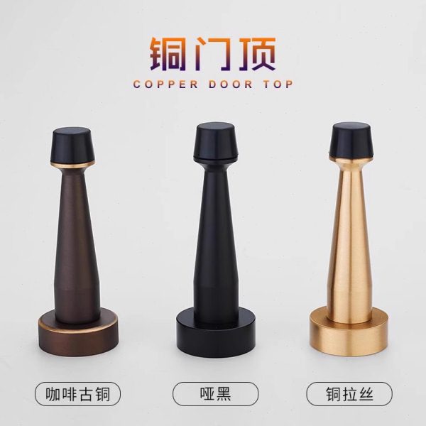 雷鸟全铜门顶卫生间防撞门挡门碰门吸玻璃门铜橡胶门阻浴室吸门器