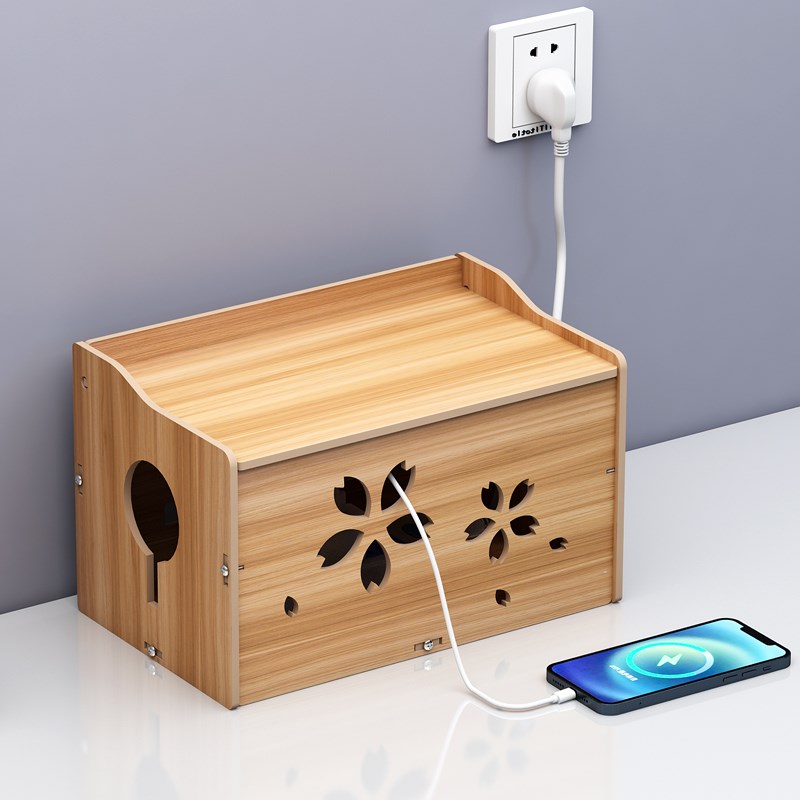 电源线 线电线 线收纳盒延长线 线插排桌面遮挡神器数据线 线集理