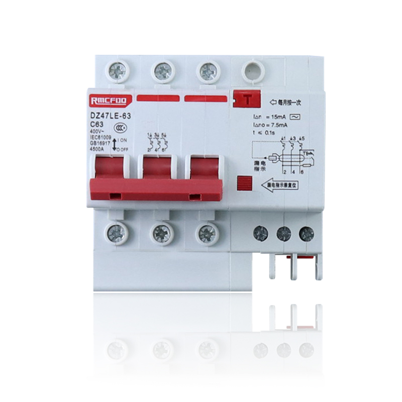 上海人民漏电保护开关15ma动作工地家220v总开关断路器三相电漏保