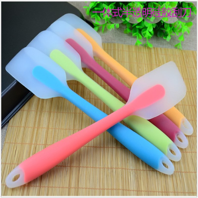 烘焙工具一体式硅胶刮刀大号做蛋糕烘培奶油抹刀橡皮铲刀搅拌刮板