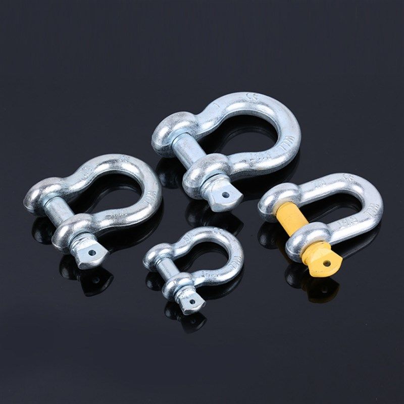 美式弓型起重卸扣209马蹄型高强度卸扣弓型环U型环1T~55T卡环卡扣