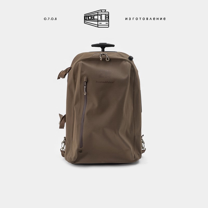 北欧设计师风 重工无缝工艺拉杆箱气密行李箱包 二合一功能双肩包