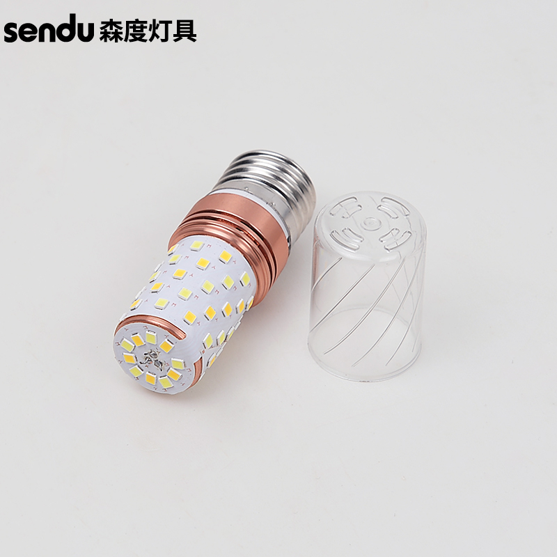 照明超亮led三色变光玉米灯泡e27e14大小螺口12瓦白光暖光节能灯