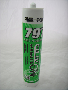 创世纪 劲量797灰白透明中性硅酮耐候玻璃胶硅酮耐候密封胶300ml