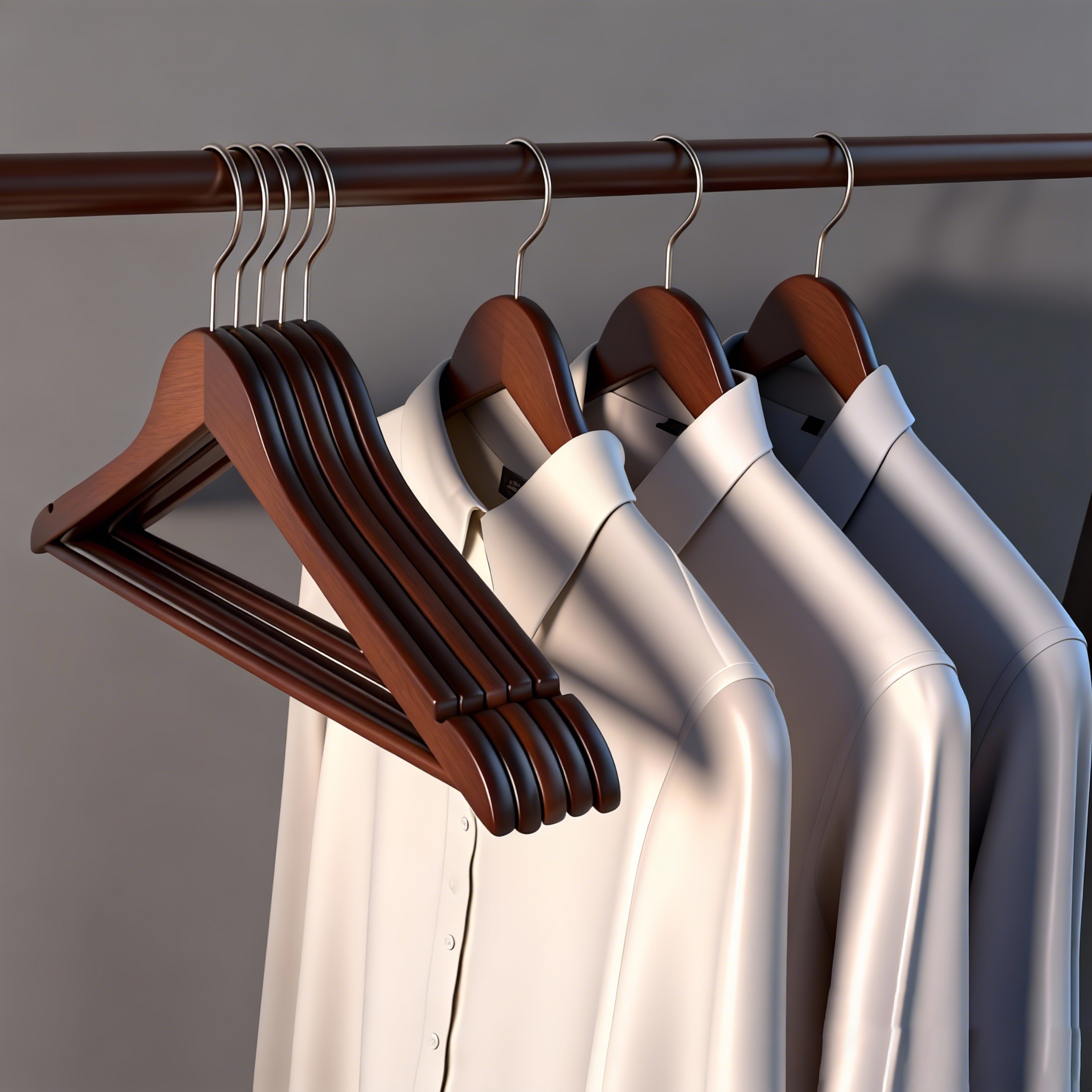 木质衣架家用挂衣无痕木头加厚