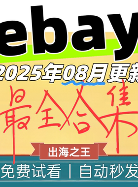 2025ebay运营资料教程易贝选品策略及优化技巧新手入门学习培训课