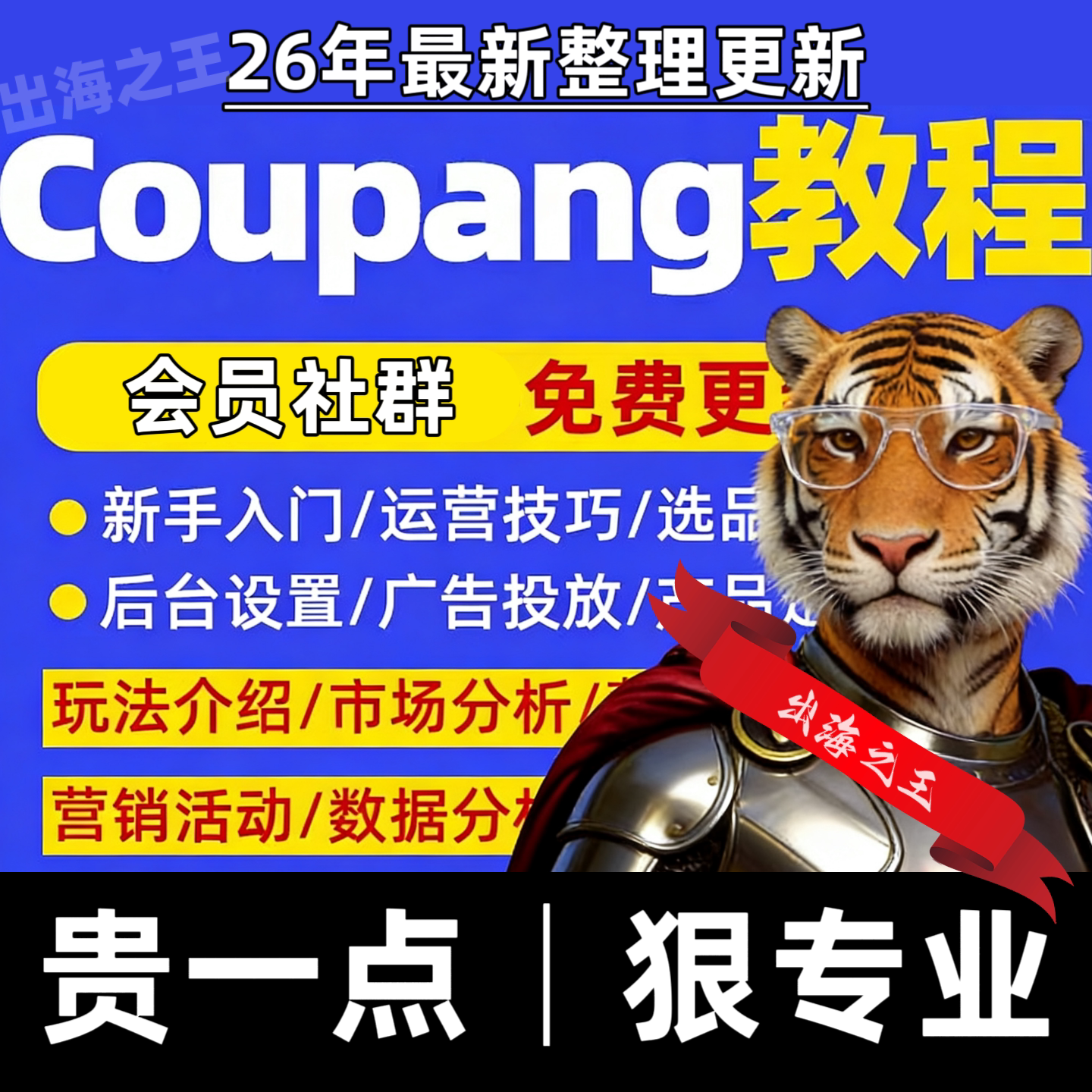 Coupang经典教程韩国电商运营开店新手学习电子课程资料视频课