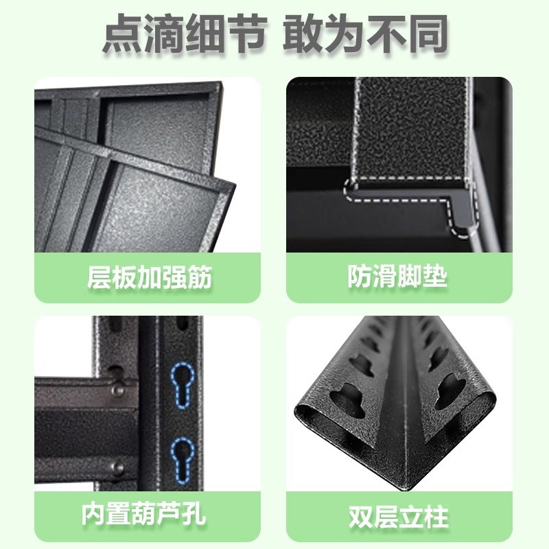 移动厨房置物架落地式家用多层烤箱微波炉置物架收纳架储物货架子