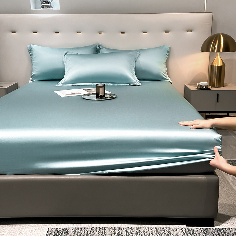 LF兰精天丝床笠单件莱赛尔床罩席梦思床套床垫保护套防Z尘防滑全