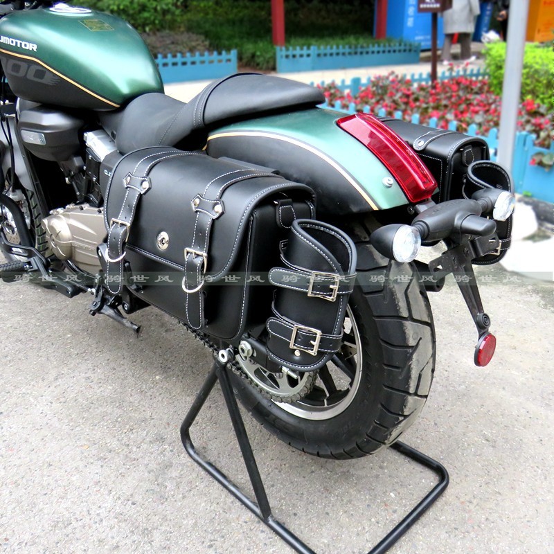 适用闪300复古边包侧包载物包快拆带锁30R0-12靠背改装