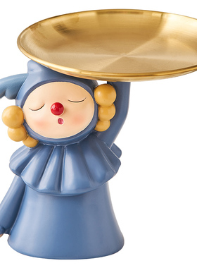 轻奢入户玄关钥匙收纳托t盘收纳摆件客厅软装饰品乔迁新居礼品