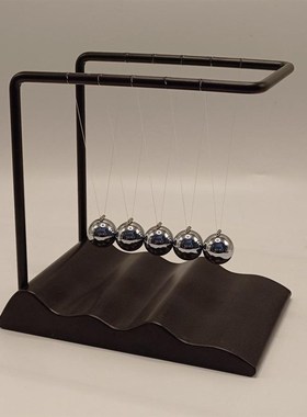 新款波浪底d座牛顿摆 创意家居牛顿撞球碰碰球摆球礼品摆件工艺品