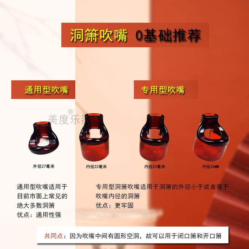 洞箫助吹器初学短萧吹嘴 箫零基础轻松吹响6孔8孔通用厂家