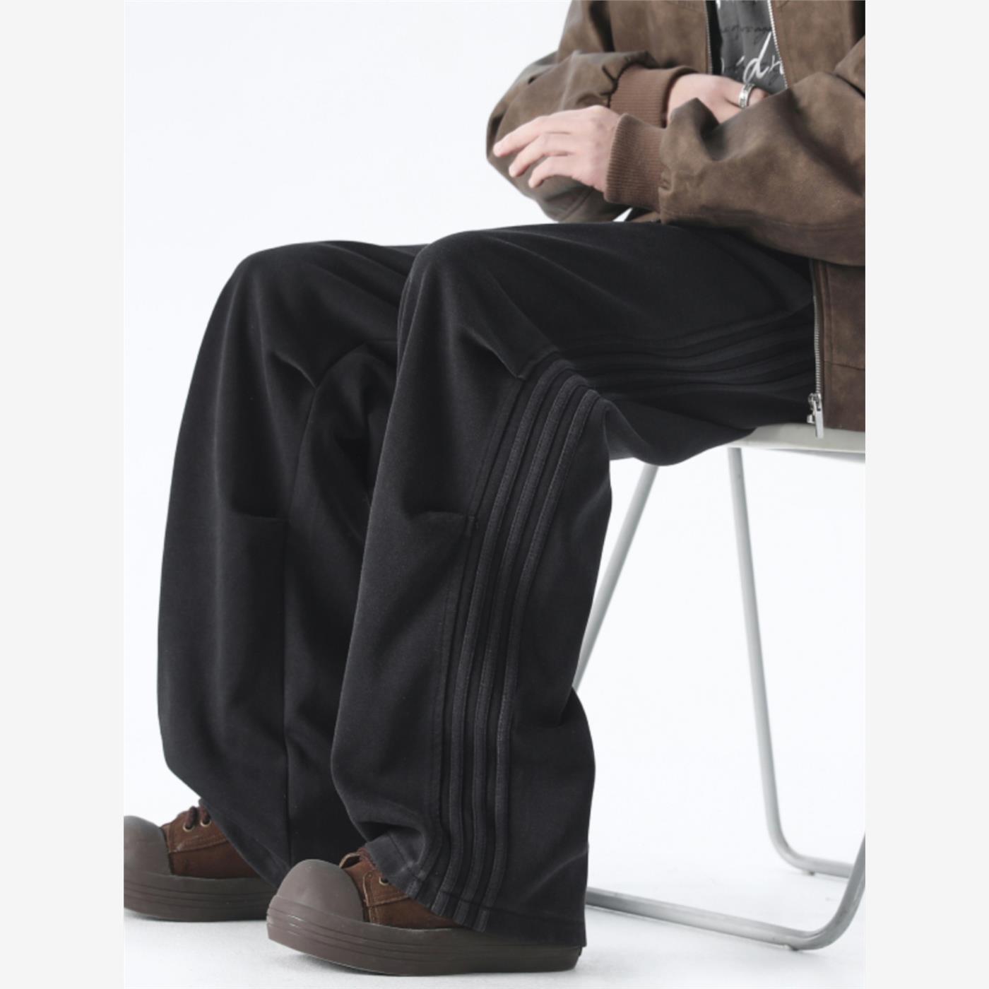 水洗覆古卫裤男生秋季美