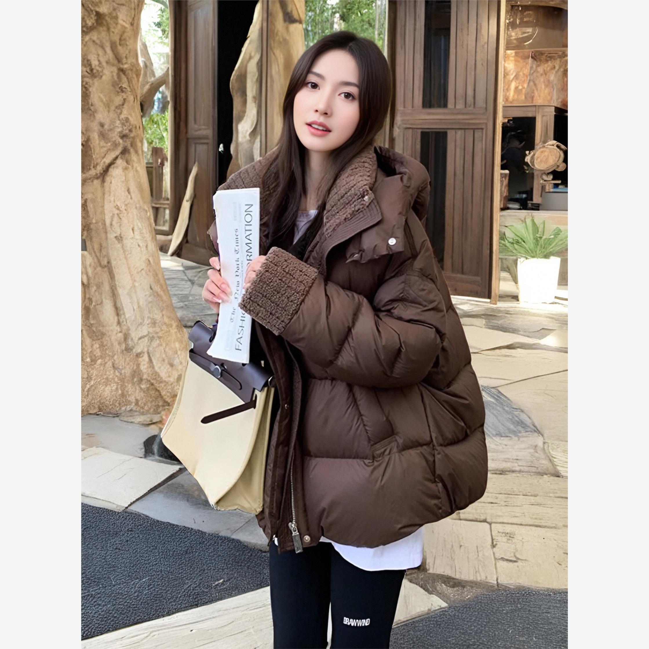 韩版美拉德面包服2025新