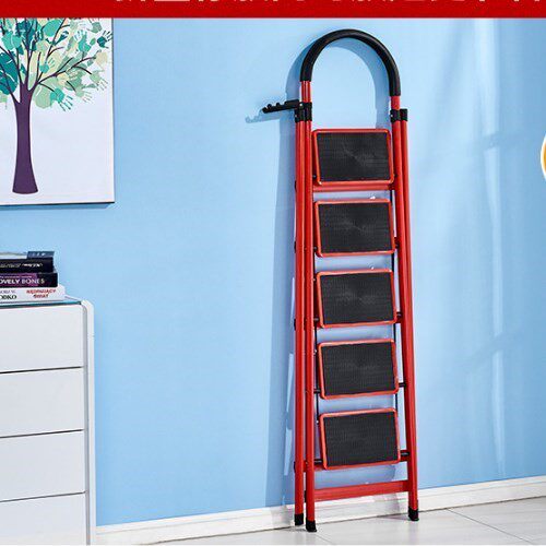 2米伸缩架梯四步梯梯子 家用 折叠梯 室内 便携移动扶梯1.5米楼梯