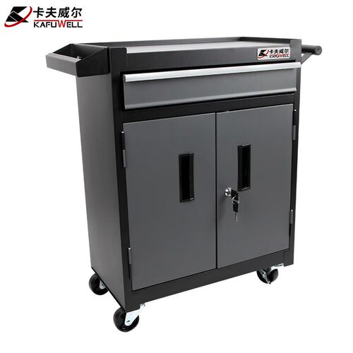 卡夫威尔汽车维修工具柜车间零件车单抽屉双开门工具车 PK4542T