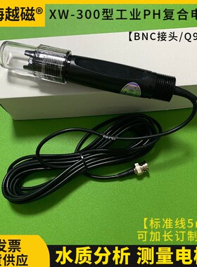 工业在线ph复合电极XW-300 在线PH探头传感器 接头Y型焊片或Q9