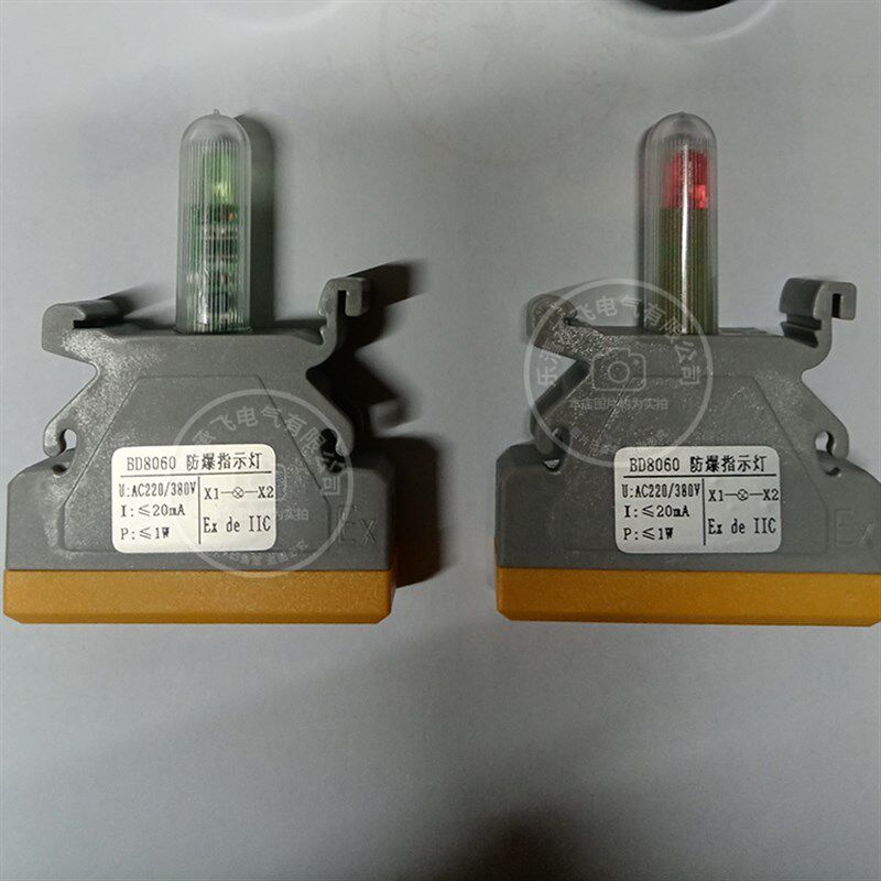 BD8060指示灯 灯芯  AC220V-380V  24V 防爆配件 开孔30mm 红绿黄